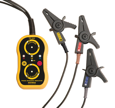 The PSI4000 Phase Rotation Tester from Martindale eliminates the guesswork