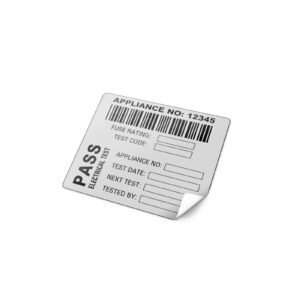 Martindale BAR2 Combined Barcode & Pass PAT Test Label