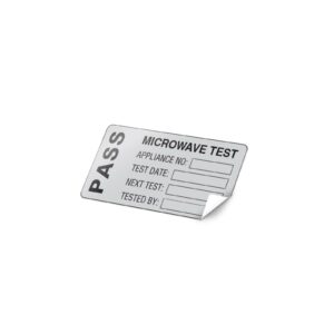 Martindale MICRO Microwave Test Pass PAT Test Label