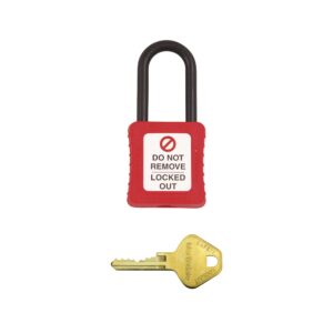 Martindale PAD20R Padlock Insulated Shackle (red)