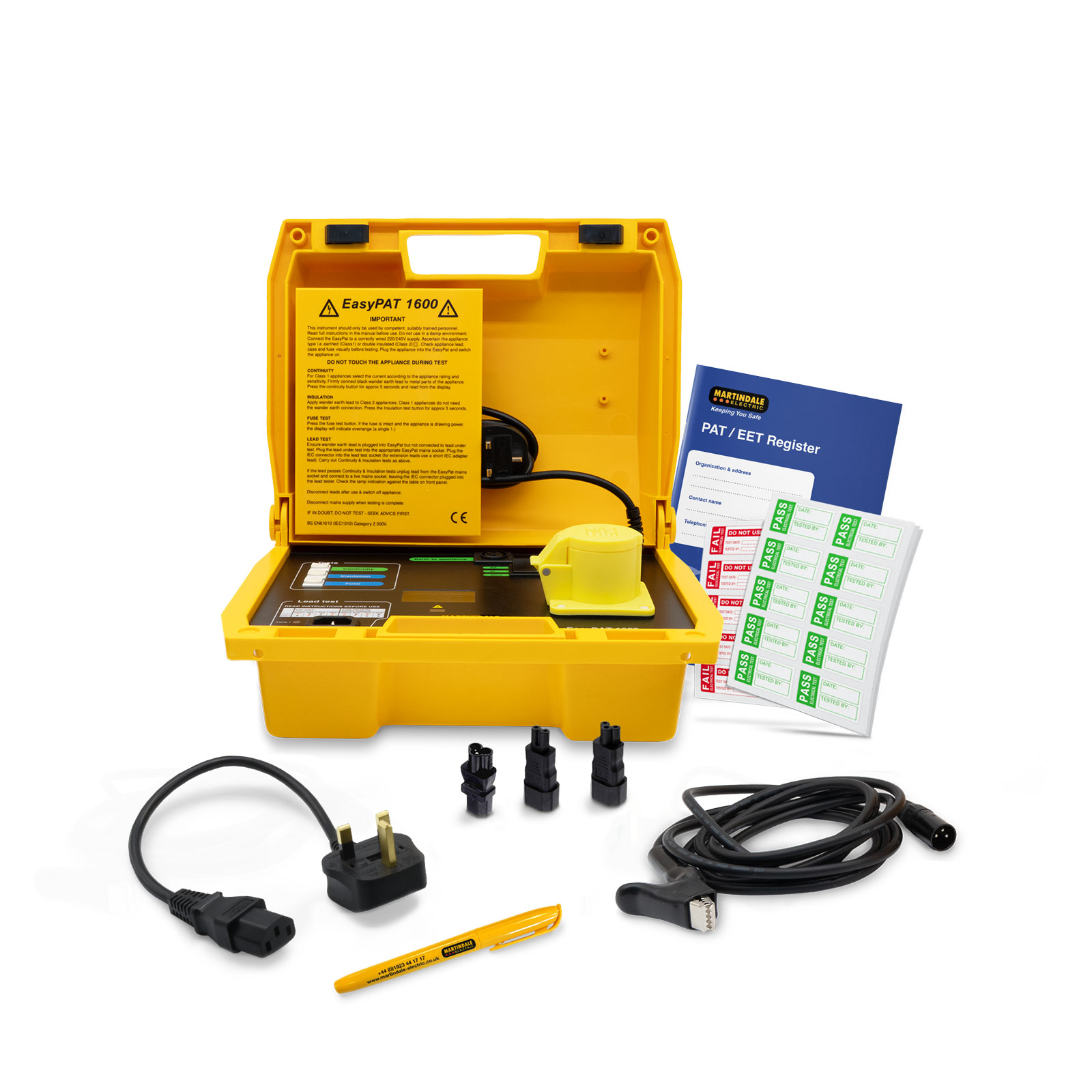 Martindale EPAT1600KIT1 – Portable Appliance Test Kit